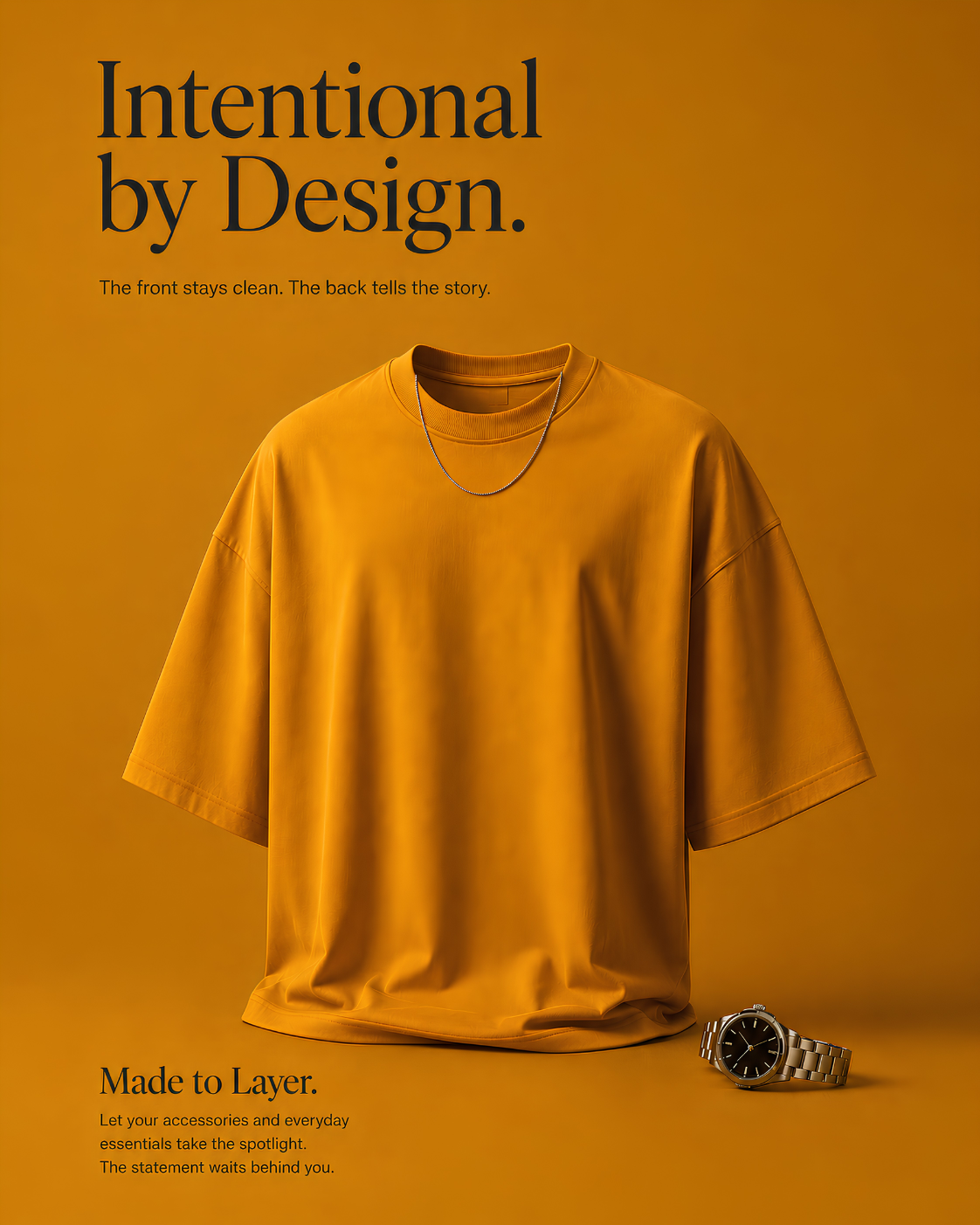 CORSA | Golden Yellow Oversized Bull Graphic T-Shirt | Chapter 002