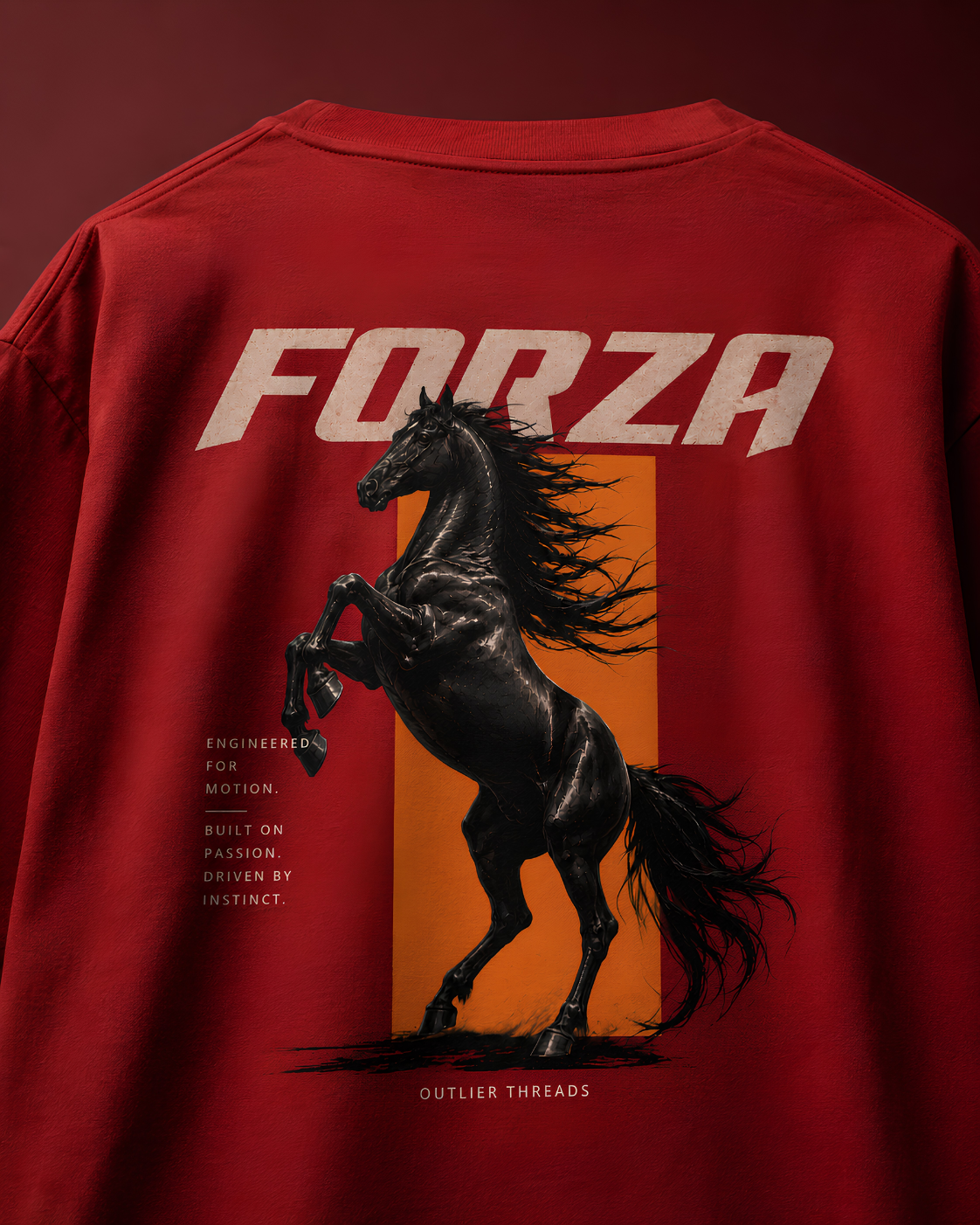 FORZA | Red Oversized Graphic T-Shirt | Chapter 001