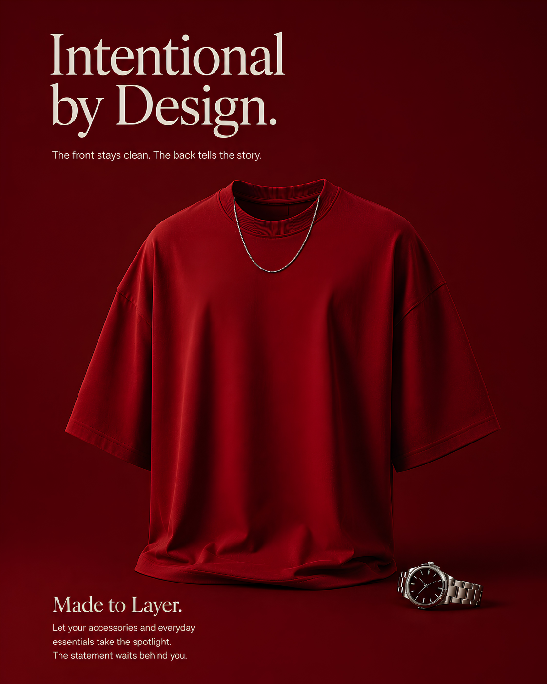 FORZA | Red Oversized Graphic T-Shirt | Chapter 001