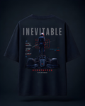 INEVITABLE | Navy Oversized Motorsport Graphic T-Shirt| Chapter 001